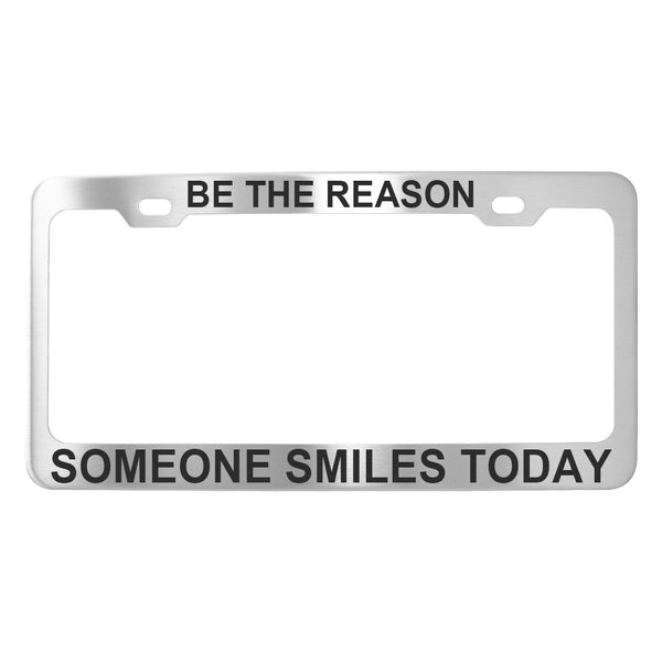 Funny Phrase License Plate Frames - Stainless Steel