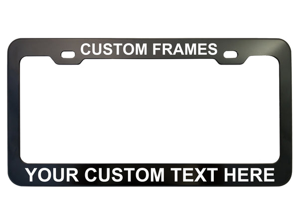 Custom License Plate Frames - Anodized Aluminum