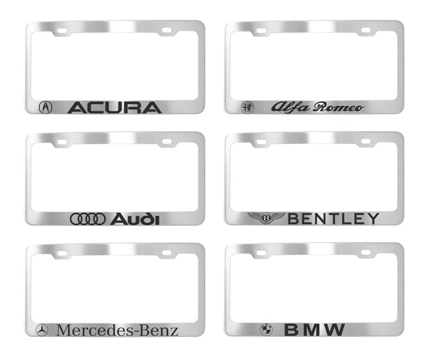 Factory License Plate Frames - Stainless Steel