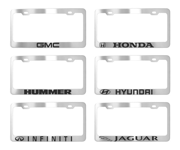 Factory License Plate Frames - Stainless Steel