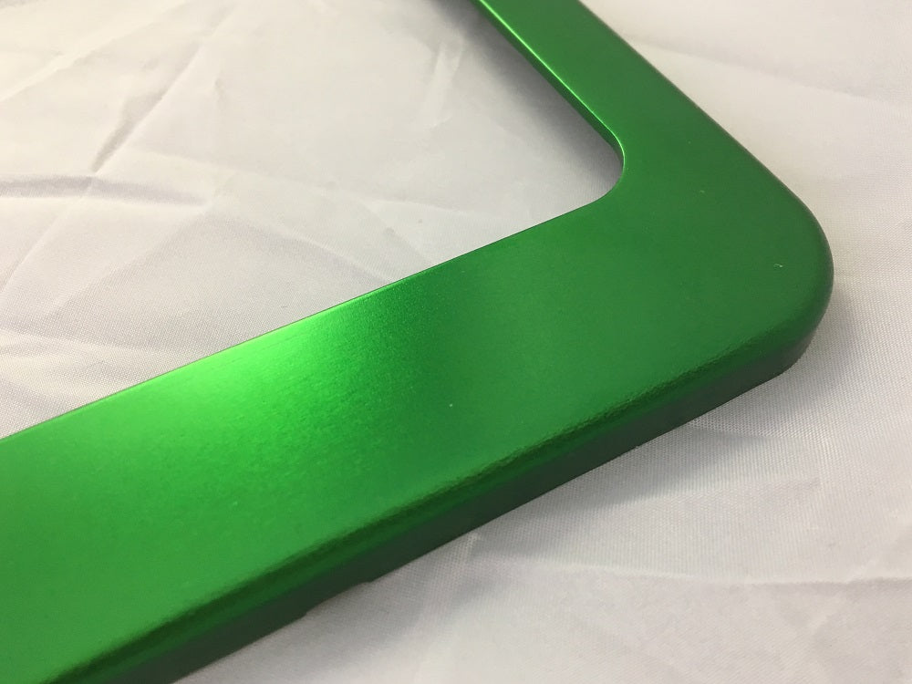 Custom License Plate Frames - Anodized Aluminum