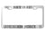 Military License Plate Frames - Stainless Steel