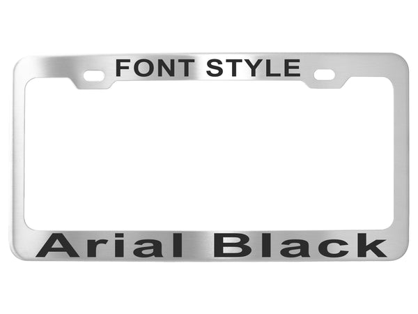Custom License Plate Frames - Stainless Steel